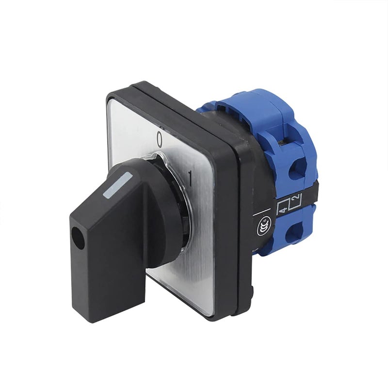 Boxonly Universal Changeover Selector Switch, Power Transfer Switch, 2 Positions 4 Terminals, LW26-20 C02/1 440V 20A Motor, Water Pump Generators, Rotary Cam Selector - Image 1
